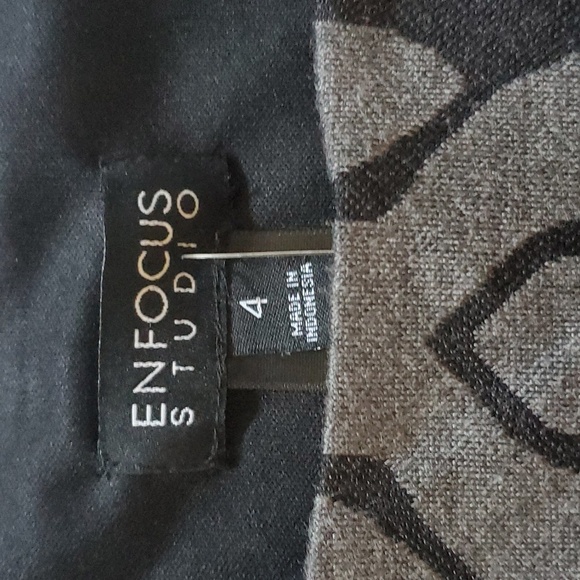 🆕️ ENFOCUS STUDIO BLACK/GREY WOMEN' DRESS - Picture 7 of 9